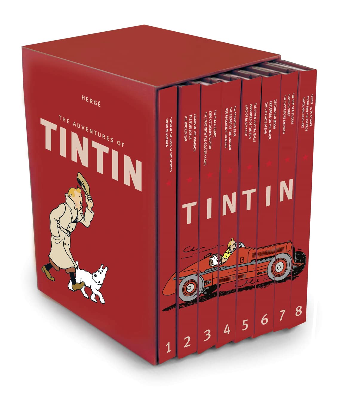 The Adventures of Tintin – Compact Editions – The Tintin Collection: 8 Book Box-Set: The Complete Official Classic Children’s Illustrated Mystery Adventure Series