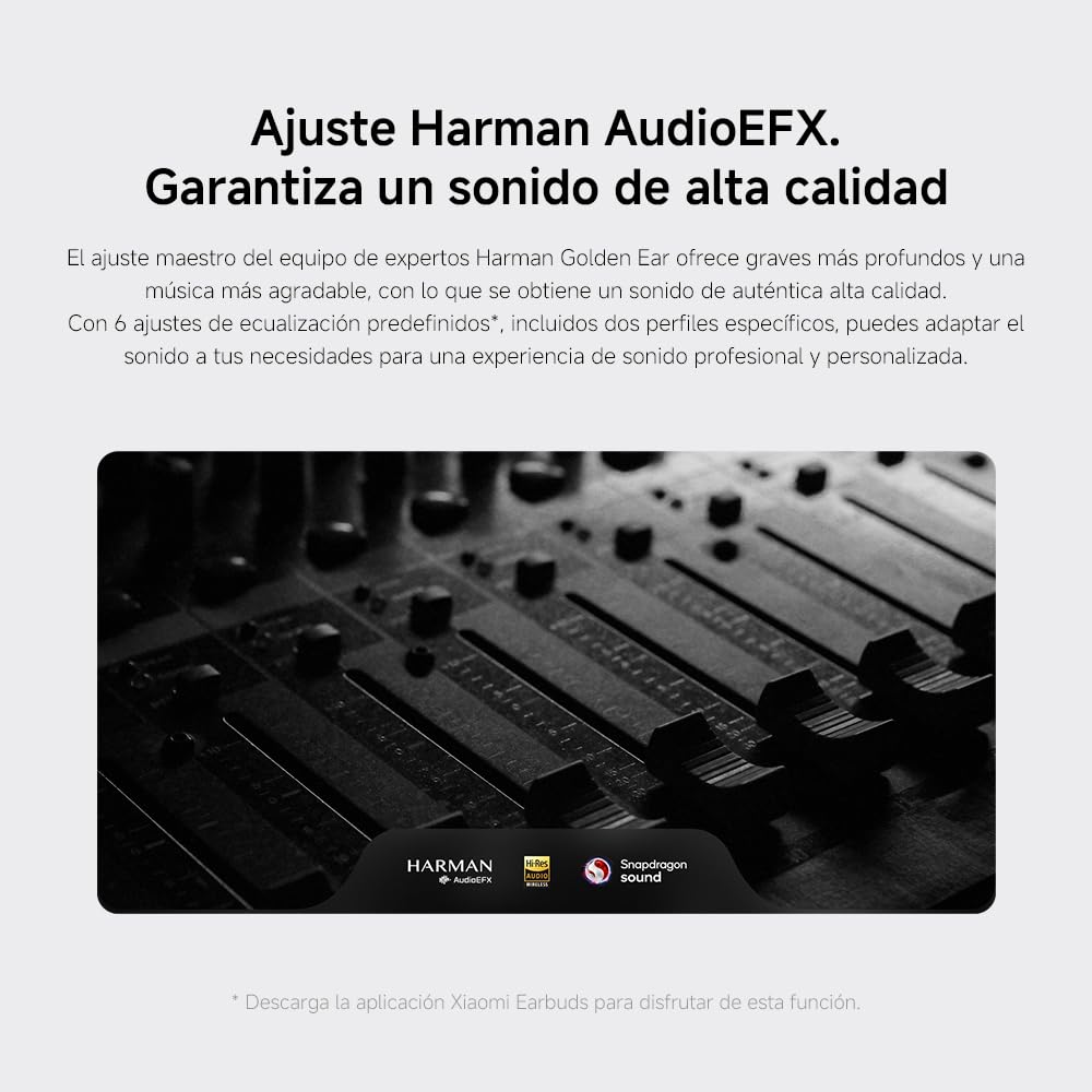 XIAOMI Buds 5 Pro, Auriculares inalámbricos, cancelación de Ruido, Harman Audio EFX, Qualcomm aptX Lossless Audio, diseño ergonómico, hasta 36 Horas de batería, Gris Titanio (Versión Bluetooth)