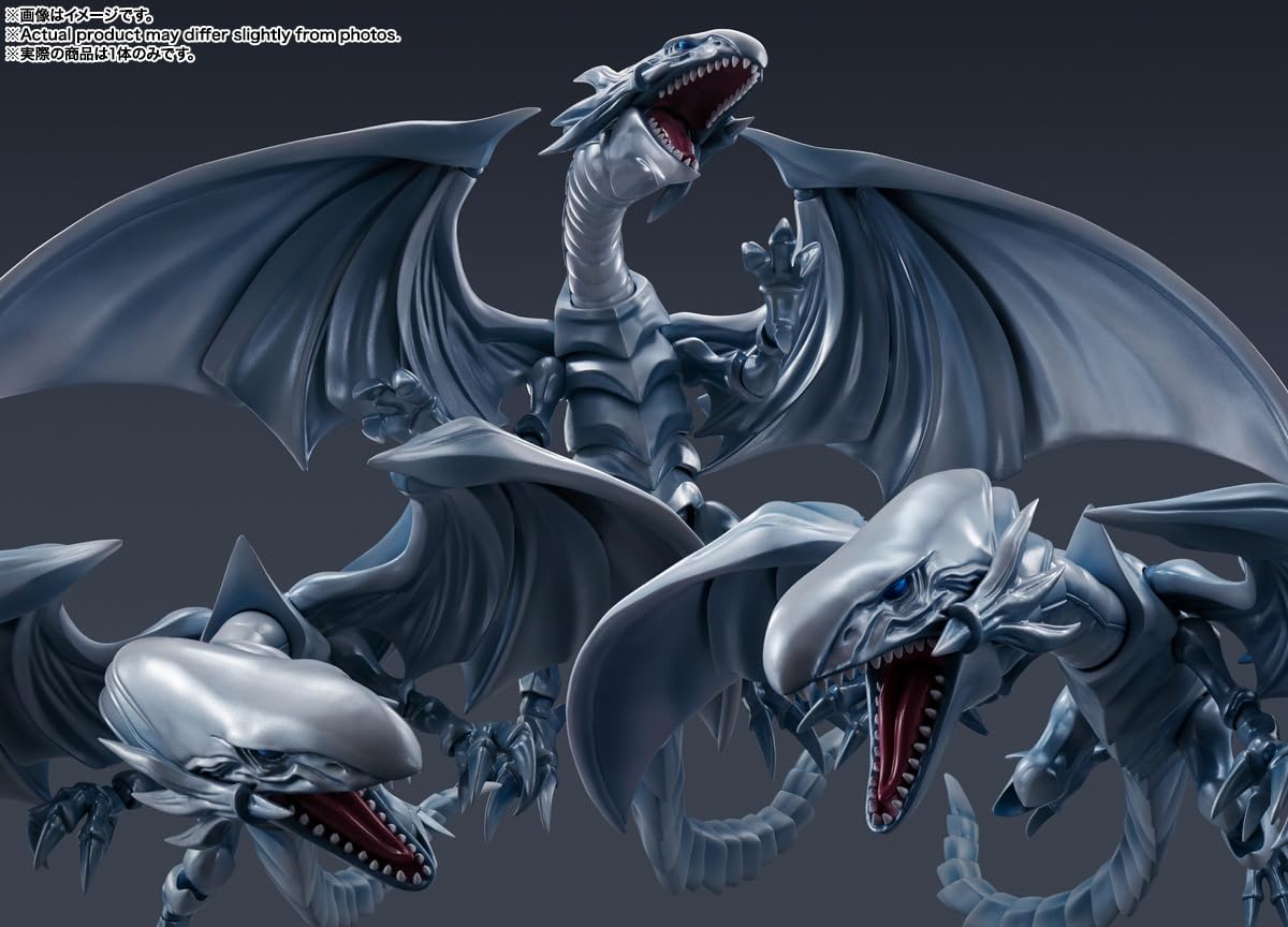 TAMASHII NATIONS Yu-Gi-Oh! Duel Monsters Dragón Blanco de Ojos Azules, Figura de acción Bandai Spirits S.H.MonsterArts