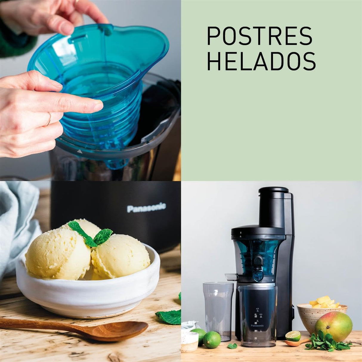 Panasonic Slow Juicer MJ-L700KXE, Exprimidora de Frutas Eléctrica, Jugo de Frutas y Verduras Enteras, Apertura de 75 mm, Diseño Elegante y Delgado, Conveniente, Negro
