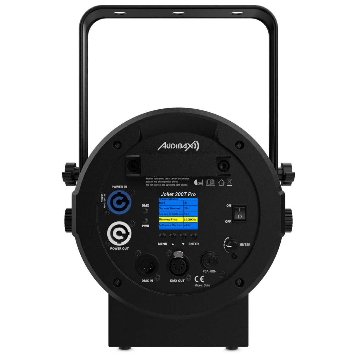 Audibax Pro Joliet 200T - Foco LED para Escenario - Fuente de Luz LED de 175W CW+175W CW - Luces de Efecto con Zoom Motorizado de 10/55º - Iluminación para Teatros, Discotecas, Eventos y Fiestas