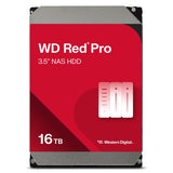 WD Red Pro 16TB NAS Disco Duro Interno 3,5" – 7200 RPM Clase, SATA 6Gb/s, CMR, 512MB Caché