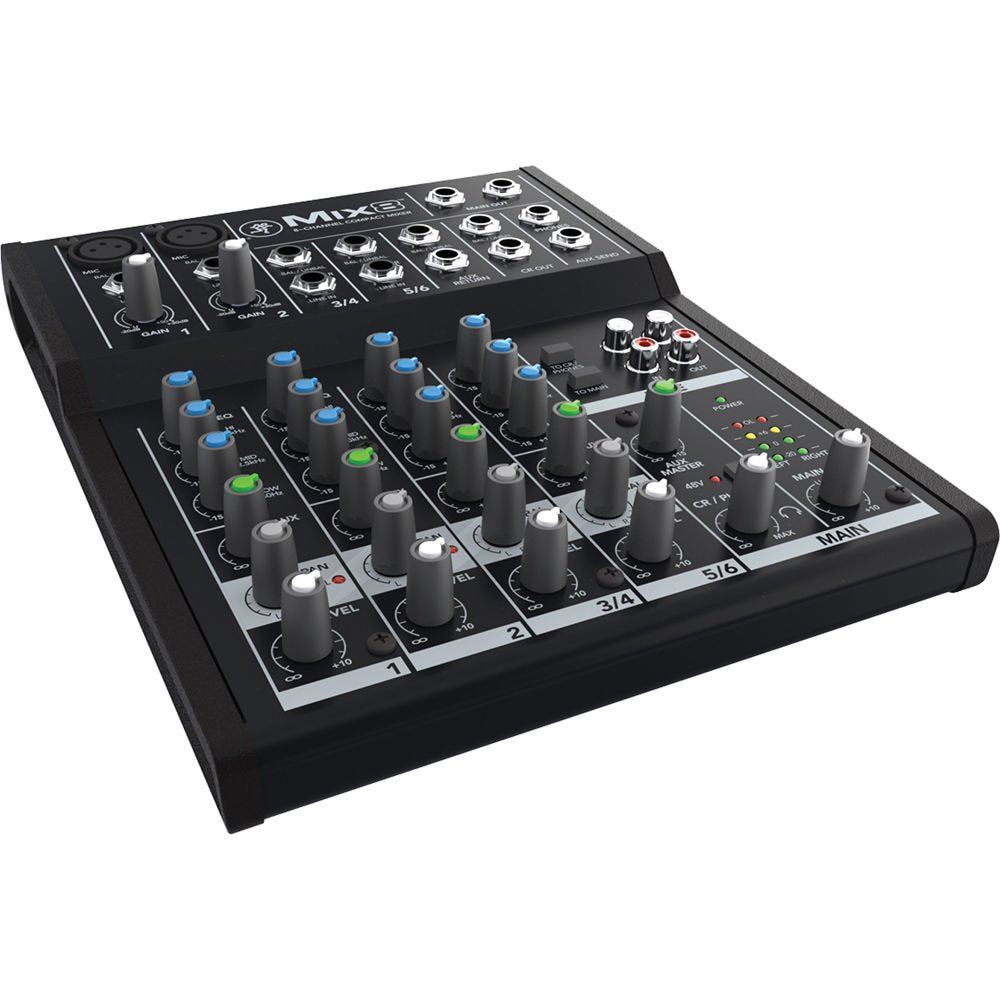 MACKIE Mix8 mezclador analógico compacto de 8 canales con ecualizador de 3 bandas