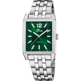 Lotus Reloj Hombre 18983/3 Square Series Caja de Acero Inoxidable 316l Plateado Correa de Acero Inoxidable 316l Plateado