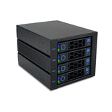 FANTEC 2552 WR-C3141-6G SAS/SATA 6G backplane housing for 4× 3.5"/2.5" HDD/SSD on a Tray in a 3X 5.25 Module