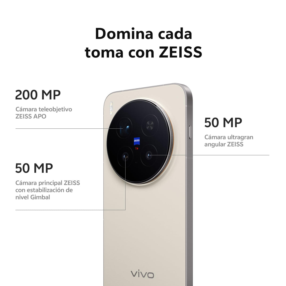 vivo X300 Pro 5G 16GB+512GB Cámara 200MP ZEISS Kit Foto, Pantalla 6.78"