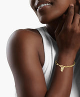 Lacoste Pulsera de cadena para Mujer Colección CROCODILE con cristales - 2040147
