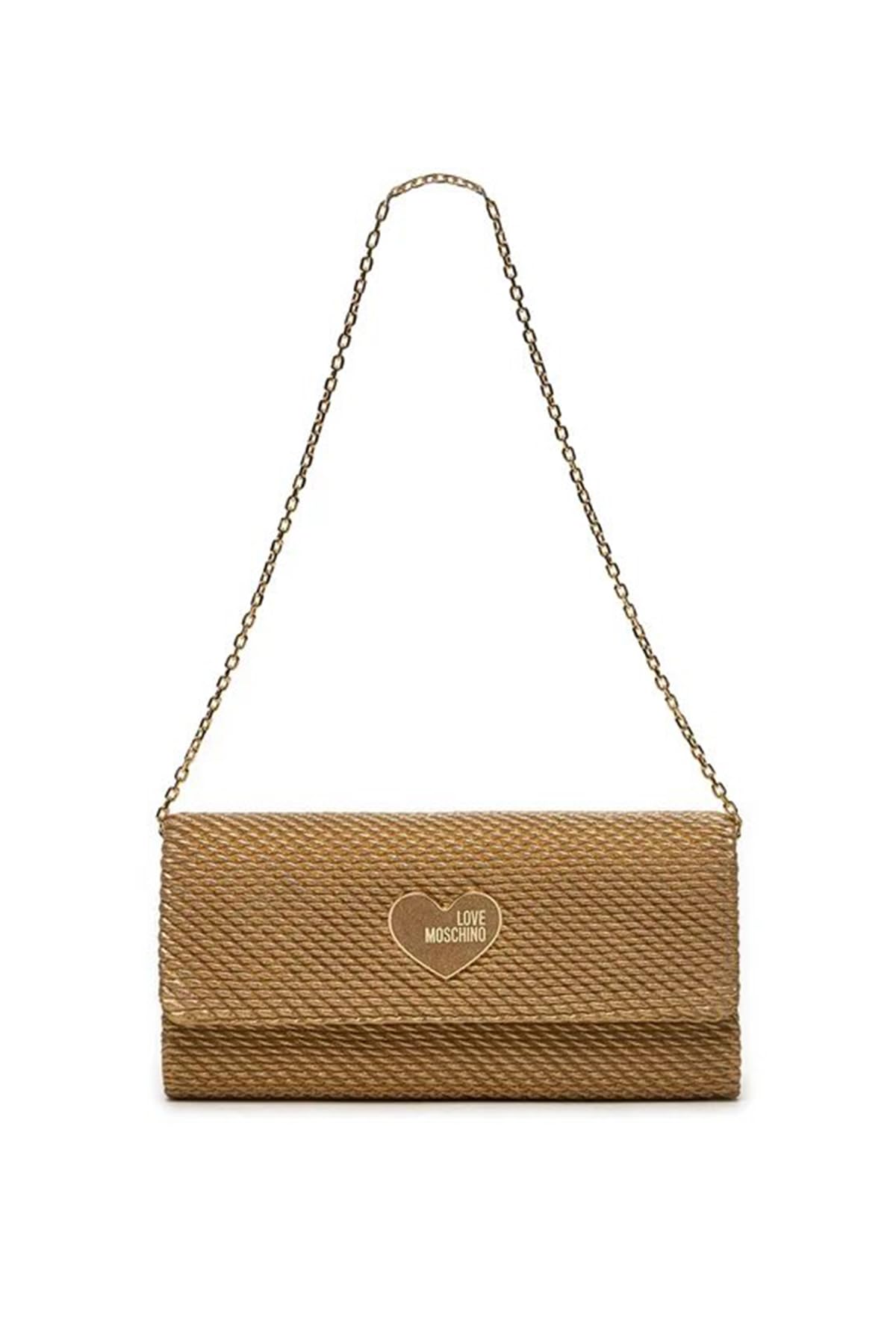 Love Moschino Bolso de Hombro Mujer Dorado Talla única