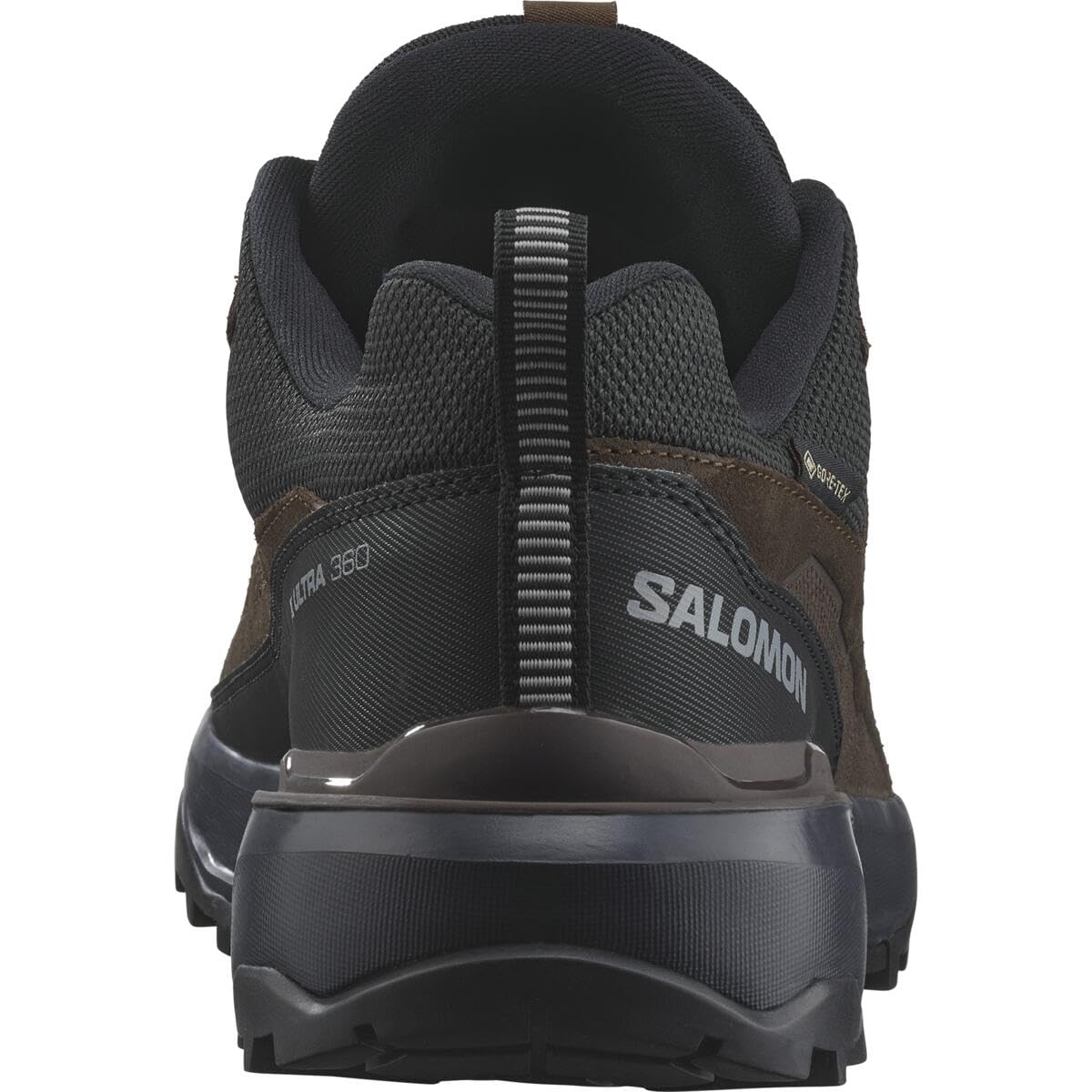 Salomon X ULTRA 360 LEATHER GORE-TEX, Zapatos de senderismo para Hombre, Dark Earth Delicioso Sharkskin, 43 1/3 EU