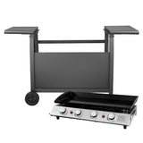 Happy Garden Plancha de Gas Valencia 4 quemadores 10kW + Carrito