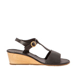 El Naturalista N853 Gaia, Sandalias con cuña Mujer, Black, 36 EU Ancho