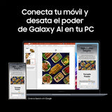 Samsung Galaxy Book4 Edge, Ordenador Portátil Galaxy AI, Pantalla 15.6", 16GB RAM, Procesador Snapdragon X Plus, Almacenamiento 256GB, PC Copilot+, Azul Zafiro, Teclado QWERTY Español