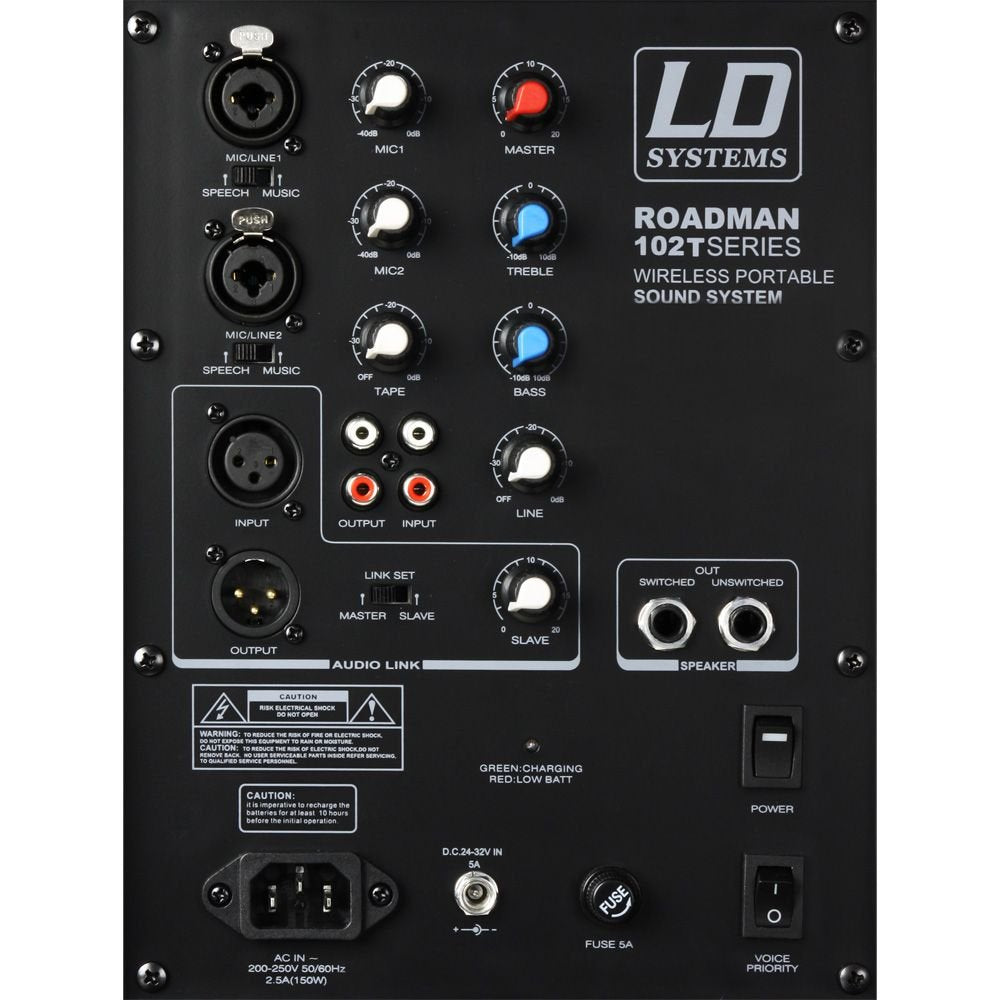 LD Systems Roadman 102 HS - Altavoz de PA portátil con Micro de Diadema