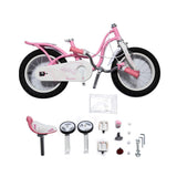 Royal Baby Little Swan Bicicleta Infantil, Unisex-Youth, Rosa, 18 Pulgadas Freno de Mano