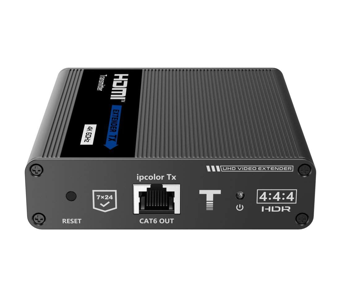 PremiumCord Extensor HDMI 4K a 70 m a través de Cable de Pares Cat6, Cat6A, Cat7, emisor y Receptor de Infrarrojos, HDMI 2.0, ARC, resolución de vídeo Ultra HD 4K @ 60 Hz