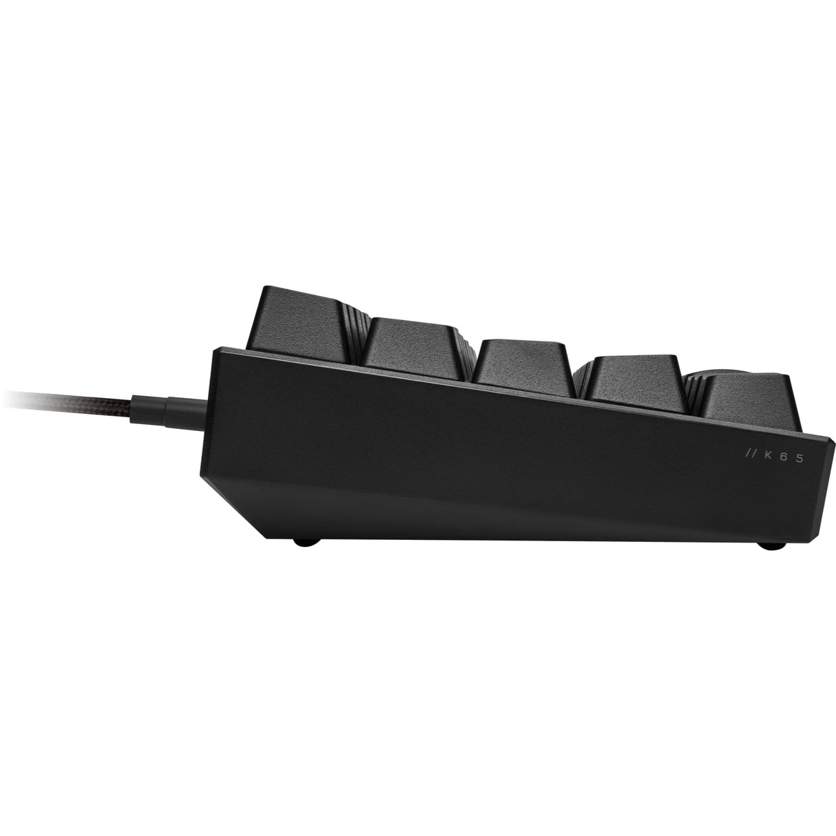 Corsair K65 RGB Mini 60% Teclado mecánico para Juegos (iluminación RGB Personalizable de Teclas Individuales, Teclas Cherry MX Speed, Teclas PBT de Doble Disparo, tecnología AXON) QWERTZ, Negro