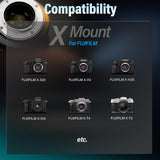 SIRUI Night Walker Lente de Cine con Enfoque Manual Set, 16mm, 75mm, Lente de Gran Apertura T1.2 con Montura S35 para X Montura Cameras, para X-H2/H2S, XT-4, XT-3,X-S10 (MS-2SXG, X Montura, Gris)