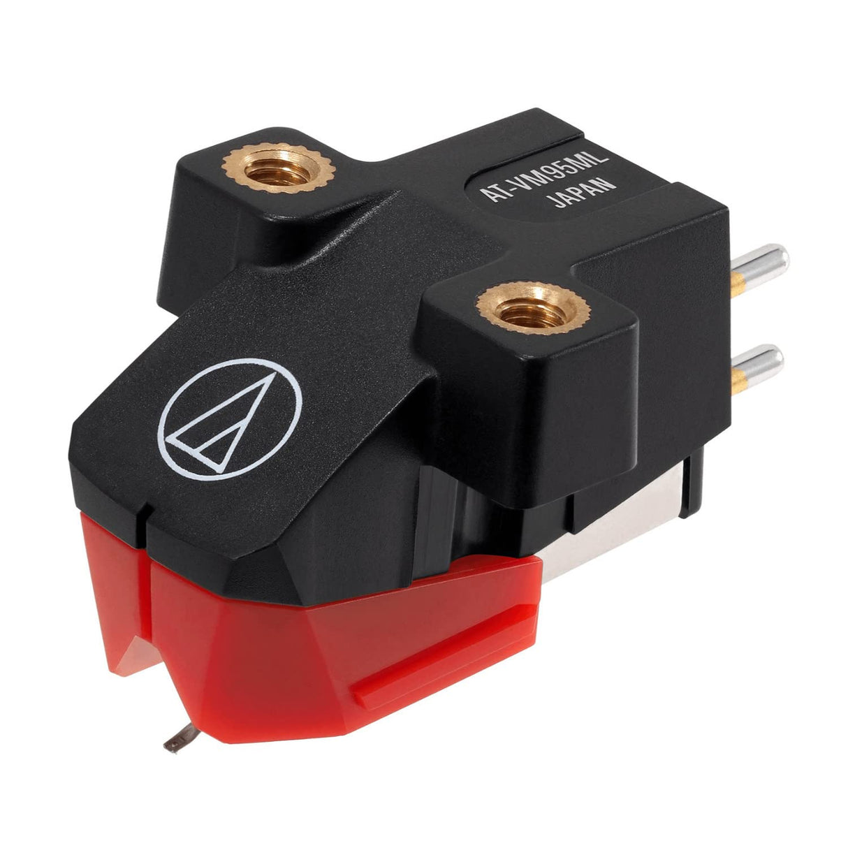 Audio Technica AT-VM95ML/H - Cartucho magnético móvil Dual (Negro/Rojo)