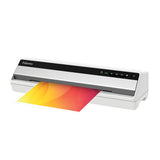Fellowes Plastificadora Saturn A3 Pequeña Oficina – InstaHeat, lista en 60 segundos, sin atascos, apagado automático – Para fundas de 80/100/125 micras – Incluye 10 fundas – Uso en casa y oficina