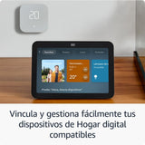 Echo Show 8 (Última generación) | Pantalla táctil inteligente de alta definición con audio espacial, controlador de Hogar digital y Alexa | Blanco