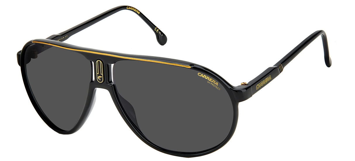 Carrera Gafas de Sol CHAMPION65/N Black/Grey 62/12/130 unisex