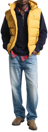 GANT Chaleco Active Cloud, Amarillo Amarillento, XXL Hombres