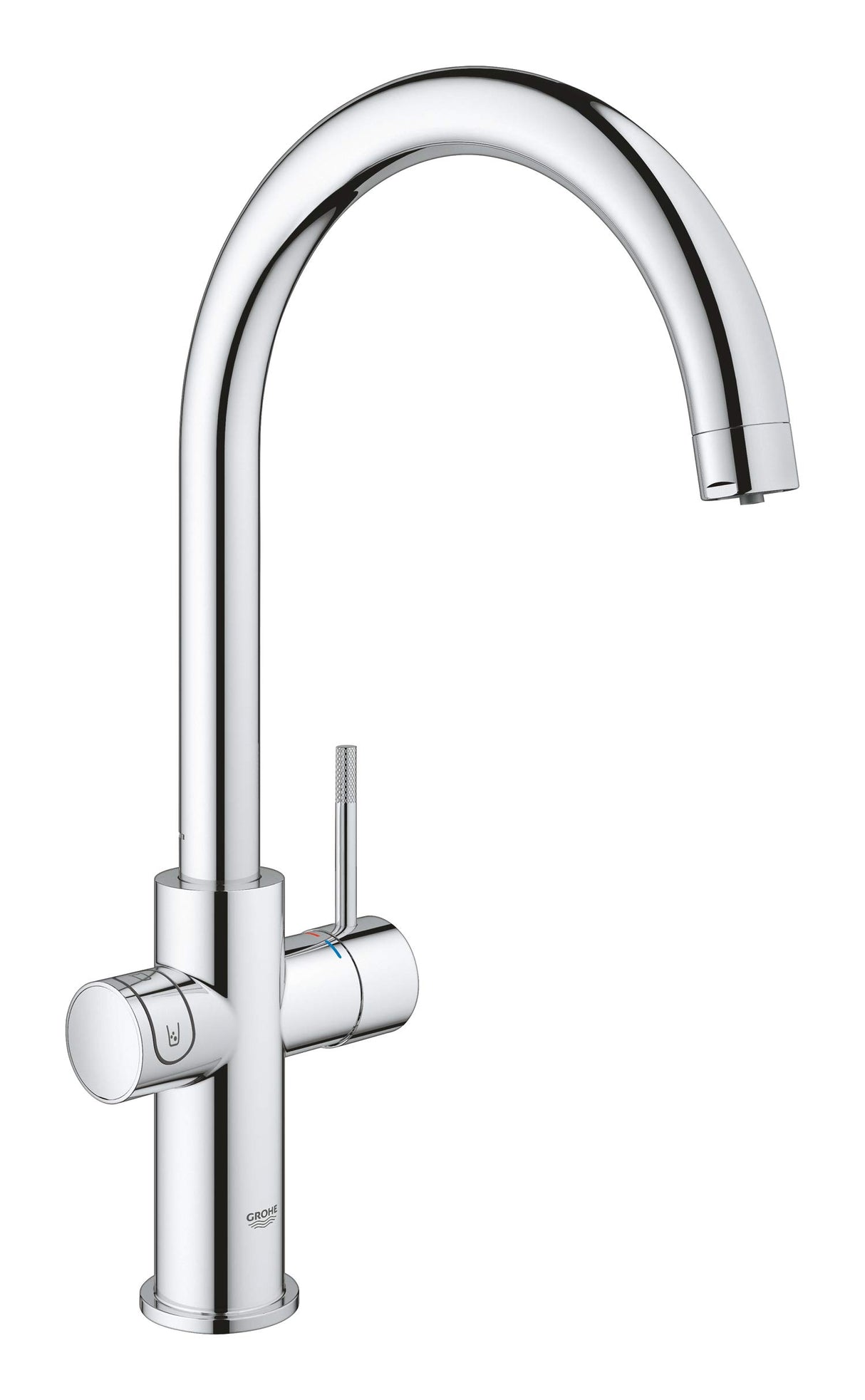 Grohe Blue Home Starter Kit - grifo de cocina con filtro de agua, caño en C (‎31455001)