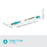 Gardena Set Ready-To-Use de podadora telescópica a batería TCS 20/18V P4A: sierra de mano hasta 4 m, 20 cm longitud de espada, cabezal flexible, inc. batería P4A 18 V y correa de transporte (14770-20)