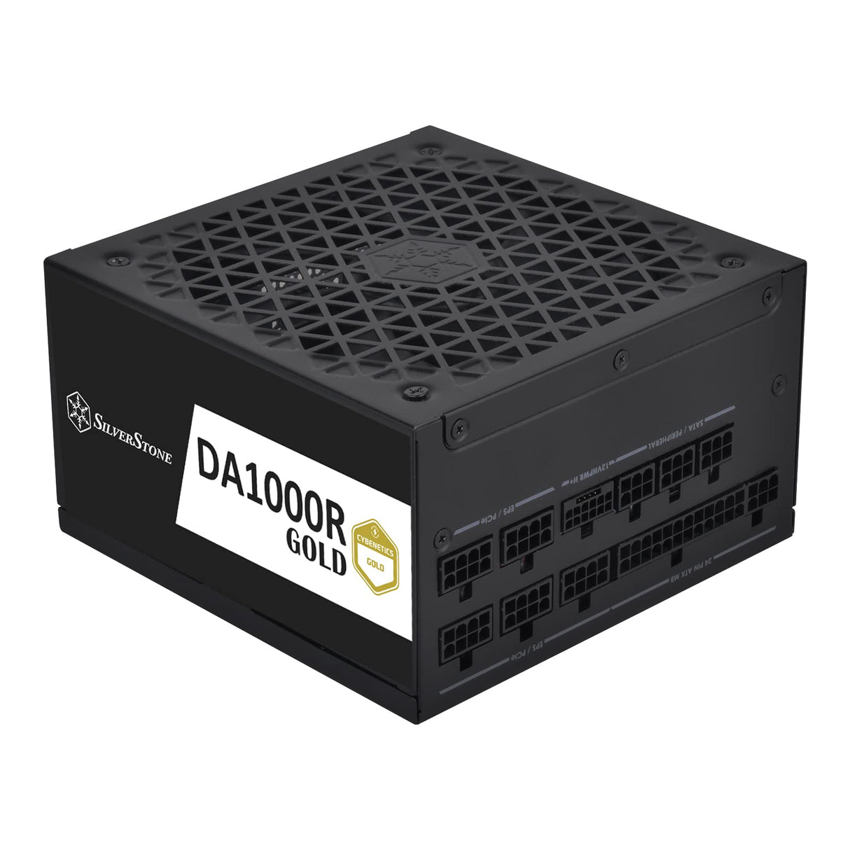 Silverstone SST-DA1000R-GM - Cybenetics Gold 1000W PCIe 5.0 Fuente de alimentación Completamente Modular, Ventilador FDB Ultra silencioso de 135 mm con función Semi-fanless