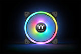 Thermaltake Riing Trio 12 LED RGB - Pack de 3 ventiladores para PC, color negro