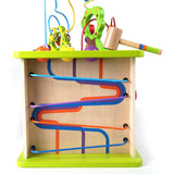 Hape Cubo de Juego de Bichitos del Campo | Rompecabezas de Aprendizaje de Madera, Centro de Actividades de 5 Caras