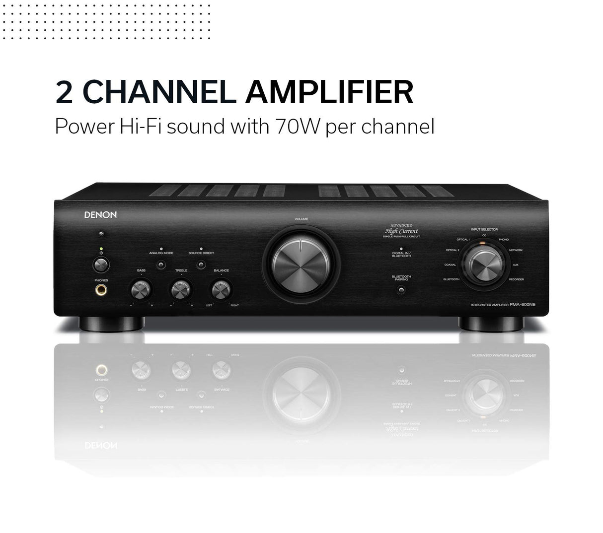DENON Amplificador, Plata, Talla única