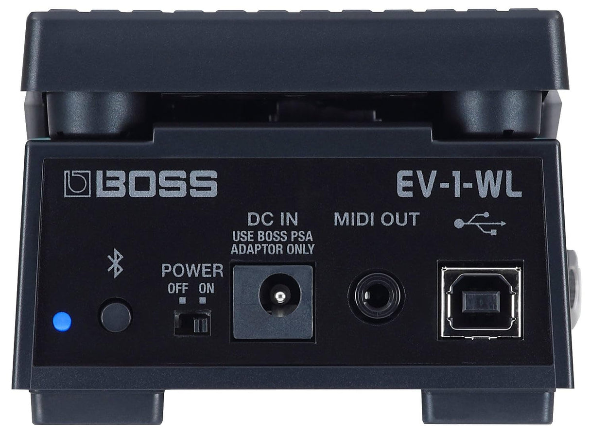 BOSS EV-1-WL – El primer pedal de expresión MIDI inalámbrico del mundo para controlar dispositivos a través de salidas MIDI Bluetooth, USB y MIDI TRS – Para guitarra, sintetizador y más
