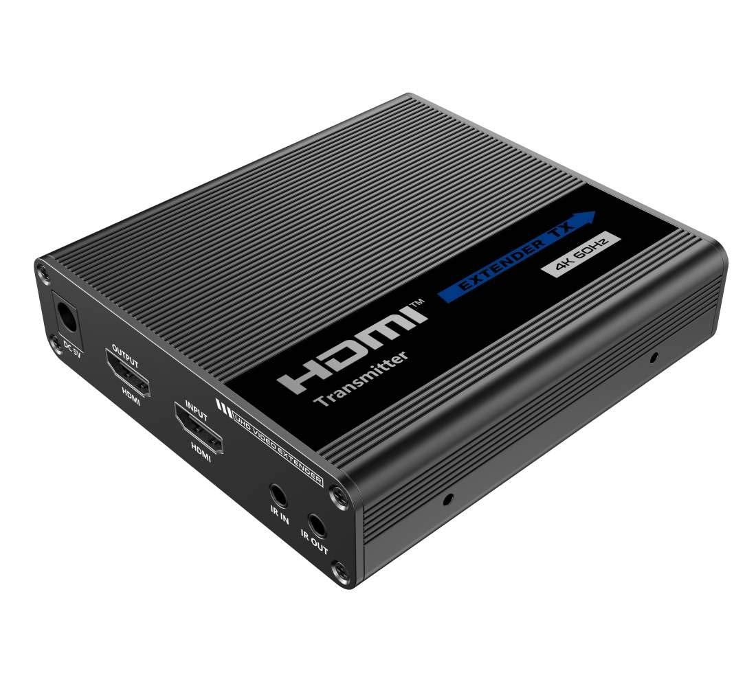 PremiumCord Extensor HDMI 4K a 70 m a través de Cable de Pares Cat6, Cat6A, Cat7, emisor y Receptor de Infrarrojos, HDMI 2.0, ARC, resolución de vídeo Ultra HD 4K @ 60 Hz