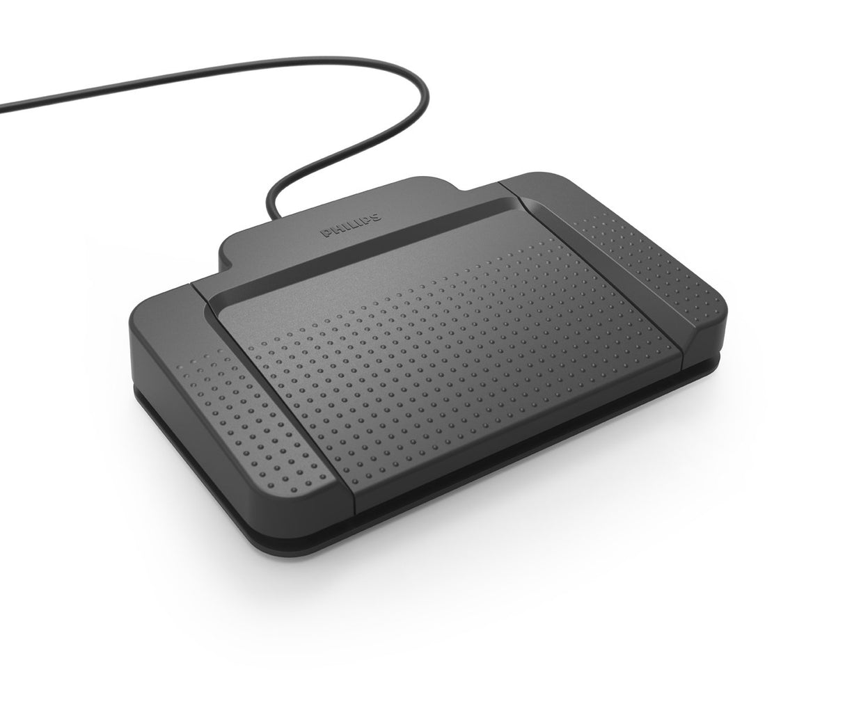 Philips ACC2310 Interruptor de pie USB, diseño con 3 Pedales, conectar y Usar, sin Software, Color Gris Antracita