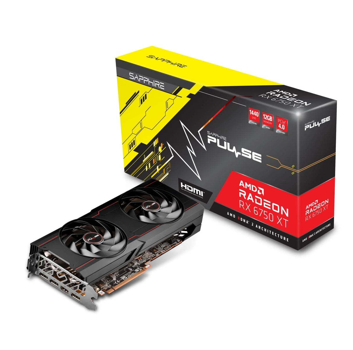 Sapphire Pulse AMD RX 6750 XT Gaming OC 12GB GDDR6 HDMI/Triple DP
