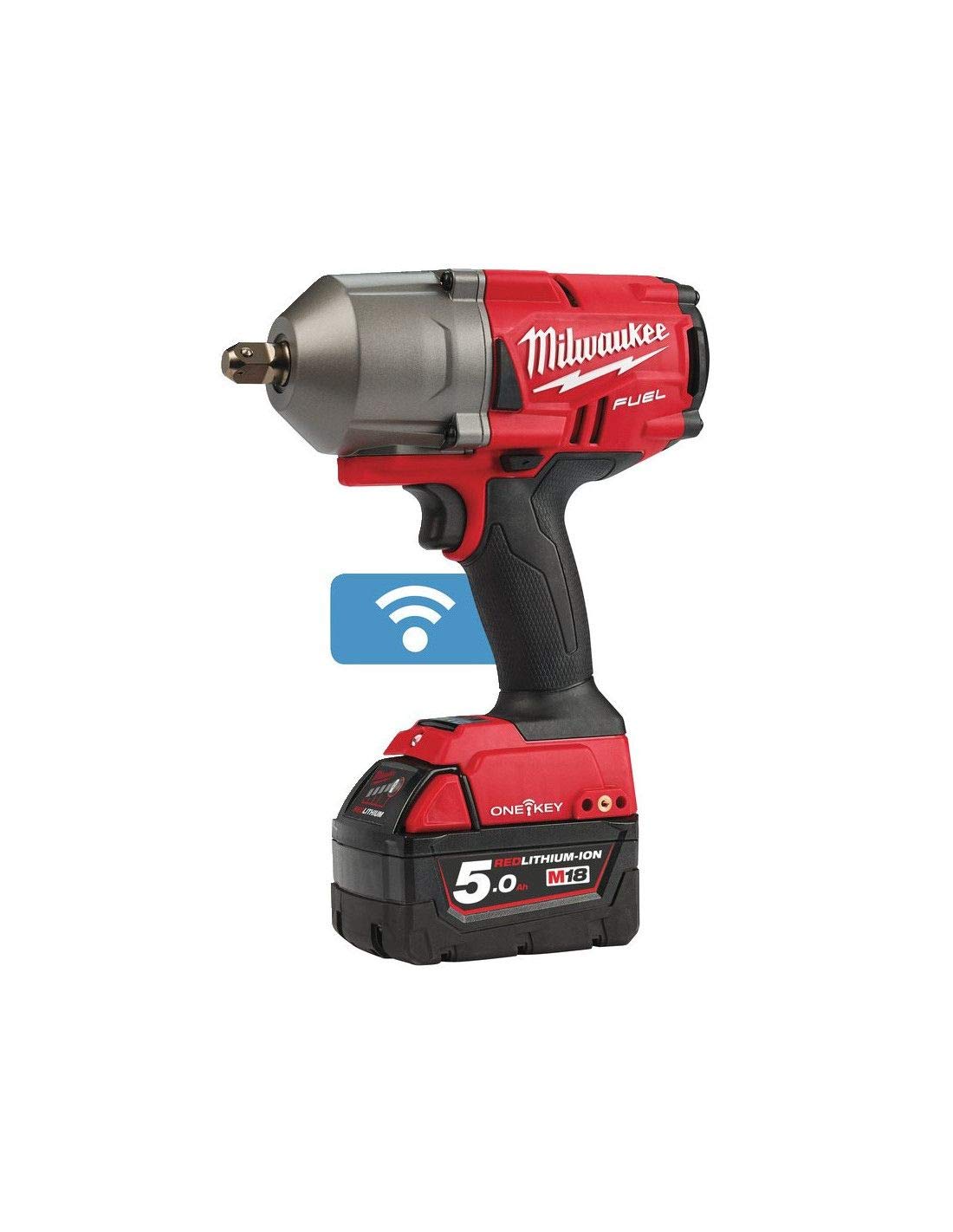 Milwaukee 0 Fuel One Key M18 ONEFHIWP12-502X-2-Cargador de baterías, 5 Ah, M12-18FC, 4933459725, color rojo, 18 V