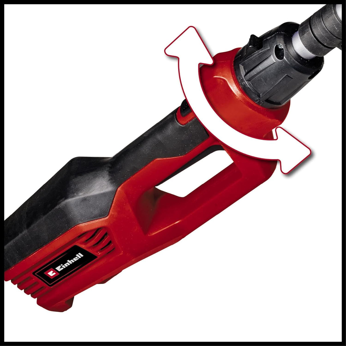 Einhell Sierra/cortasetos de barra eléctrica GC-HC 90/2046 T (900 W, longitud de corte de 41,2 cm de cortasetos, longitud de corte de 18 cm de motosierra, mango hasta 2,60 m)