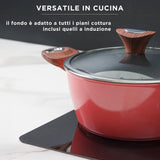Batería de cocina 8 piezas roja Golden 5