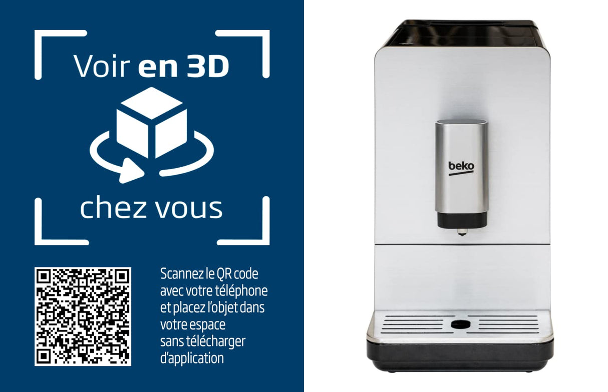 Beko - CEG5301X - Cafetera automática Inox de 19 bares de presión
