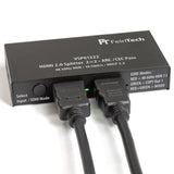 FeinTech VSP01222 - Divisor HDMI 2.0 (2 entradas, 2 salidas, escala ARC, pasaporte para receptor AV 4K, 60 Hz, HDR