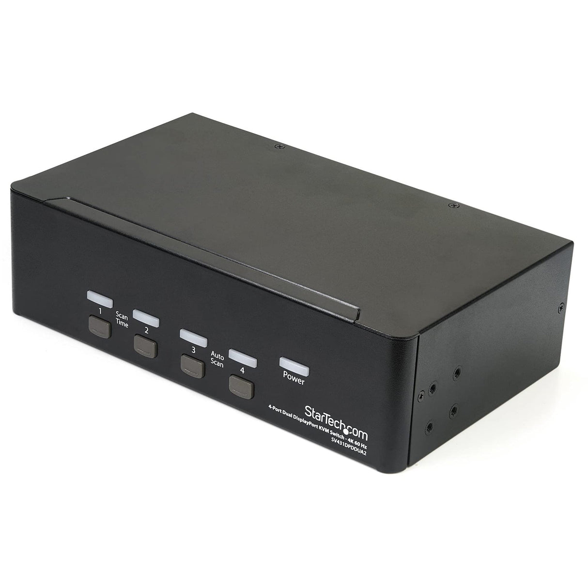 StarTech.com Switch Conmutador KVM de 4 Puertos Dobles DisplayPort de 4K 60Hz - KVM de 4 Puertos Duales DP