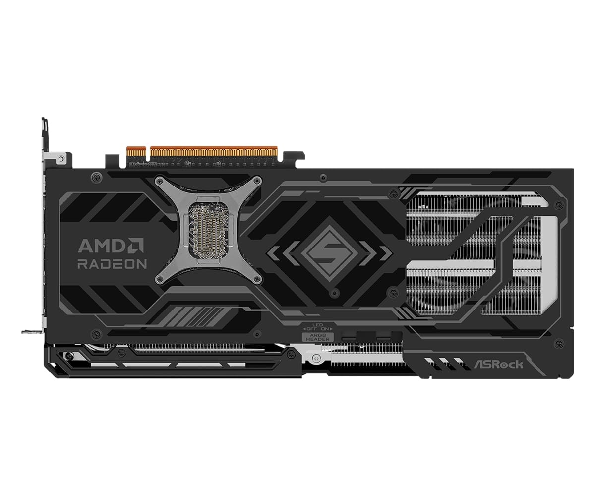 ASRock AMD Radeon RX 9070 XT Steel Legend Dark - Tarjeta gráfica DDR6 de 16 GB