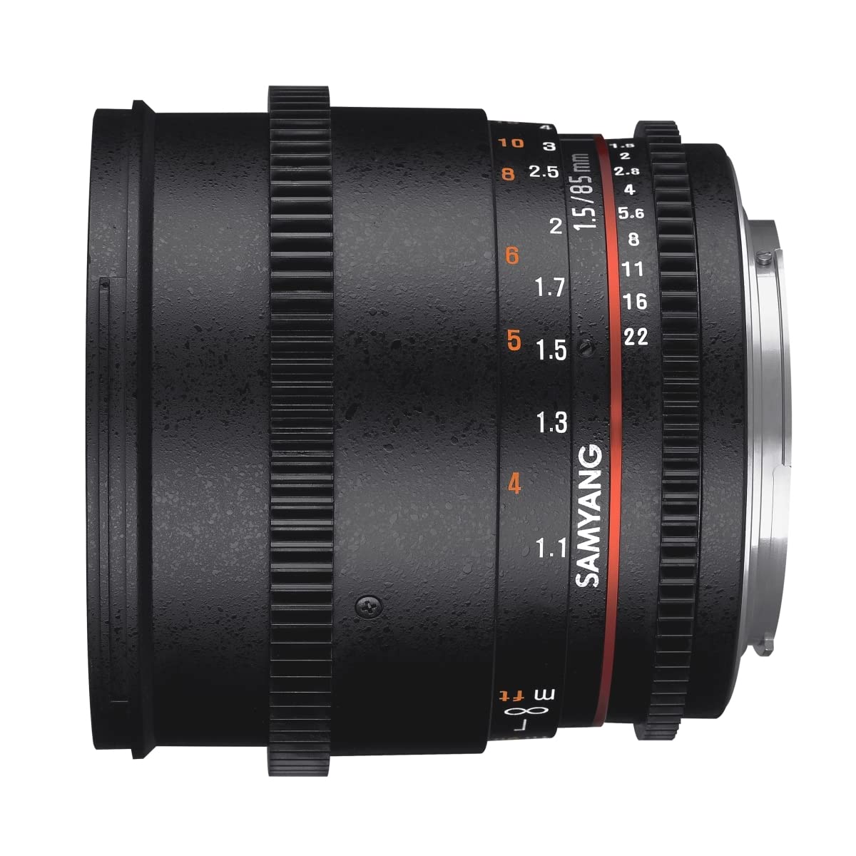 Samyang F1313010101 - Objetivo para vídeo VDSLR para Fuji X (Distancia Focal Fija 85mm, Apertura T1.5-22 AS IF UMC II, diámetro Filtro: 72mm), Negro