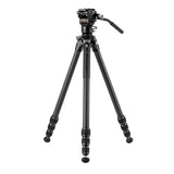 Vanguard Alta Pro 3VL 264CV14 - Trípode de vídeo de Carbono, rótula Veo PV-14 y Base niveladora