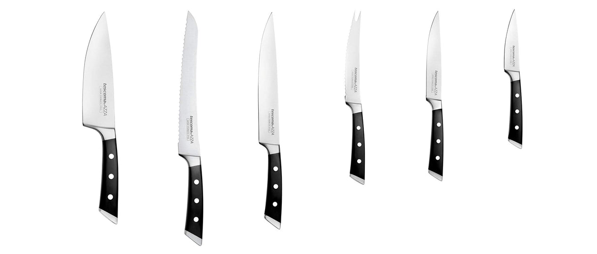 Tescoma Tacoma con 6 Cuchillos AZZA, Negro