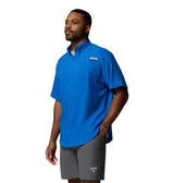 Columbia Tamiami 2 Short Sleeve Shirt Camisa de Manga Corta, Hombre, Azul, Medium