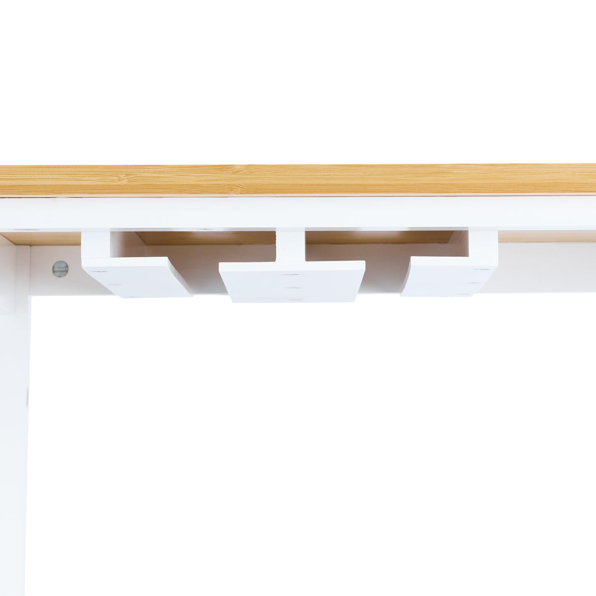 Relaxdays Carrito Auxiliar de Cocina, Botellero, Portacopas, con Puerta, Toallero, 83x92x40 cm, Bambú, Blanco/Natural, Nailon, Tablero de Fibras