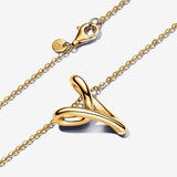 PANDORA Essence Collares chapados en oro de 14 quilates, talla 70