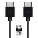 Belkin Ultra HD (2018) - Cable HDMI de Alta Velocidad, 2 Metros, admite 4K/120 Hz y 8K/60 Hz, Compatible con Dolby Vision/HDR 10, transferencias de 48 Gbps